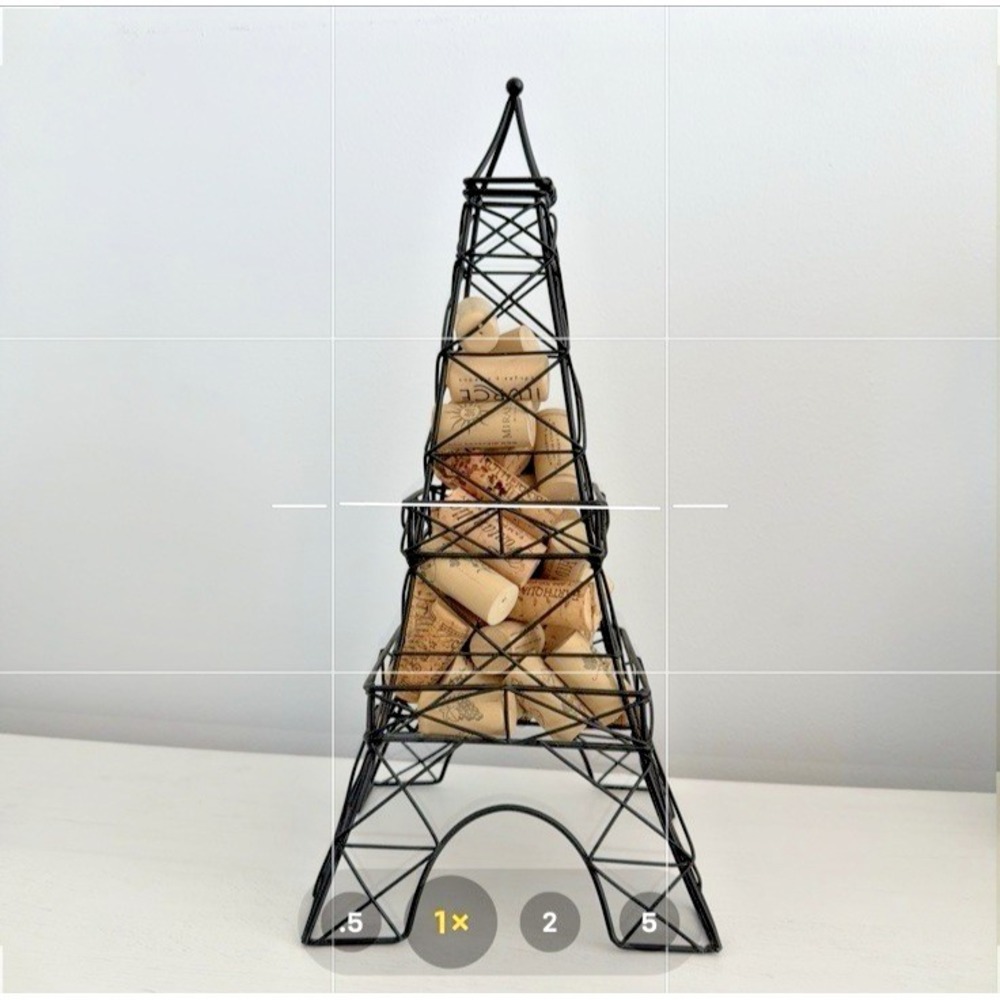 Black Metal‎ Wire Eiffel Tower Wine Cork Cage Holder 15" Home/Kitchen Decor